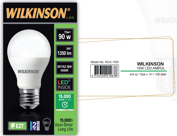 WILKINSON 15W Led Ampul - WLK-15W
